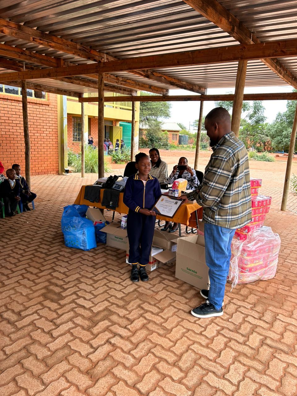 Supplies staged for learners